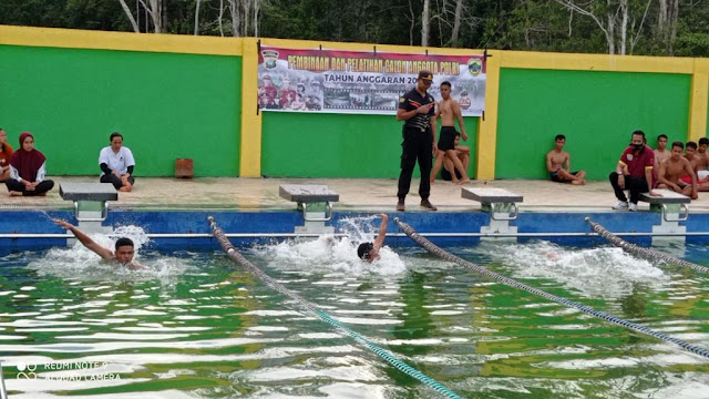 Polres Lingga Gelar Binlat Pada Calon Peserta Penerimaan Anggota Polri 2021