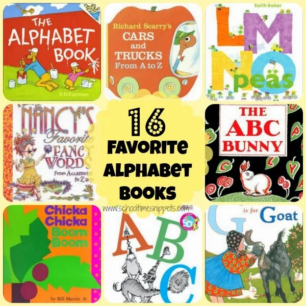 alphabet book list for preschoolers