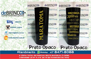 COPOS PERSONALIZADOS PRETO