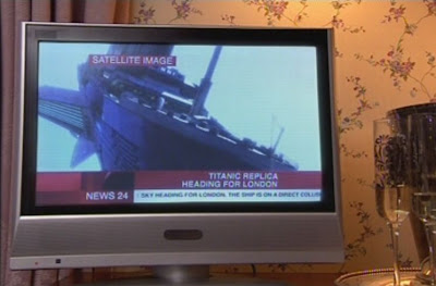 How is even a satellite supposed to have filmed this shot of a boat falling from the sky?