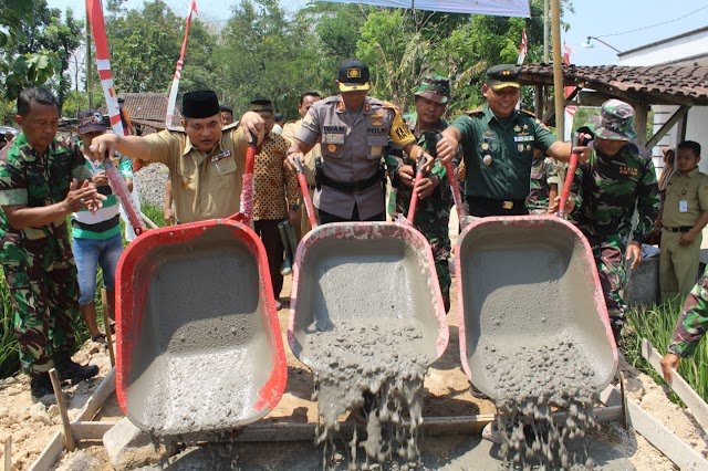 TMMD SENGKUYUNG III TAHUN 2018 Di DESA MRANNGEN, POLOKARTO DI BUKA BUPATI SUKOHARJO