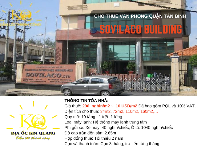 Sovilaco Building, cao ốc Sovilaco quậnTân Bình