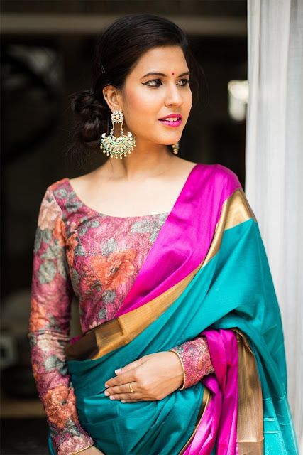 20 Ways to Style Your Sarees with Full Sleeves Blouse