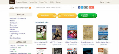 ebookshare torrent site provides popular e-books