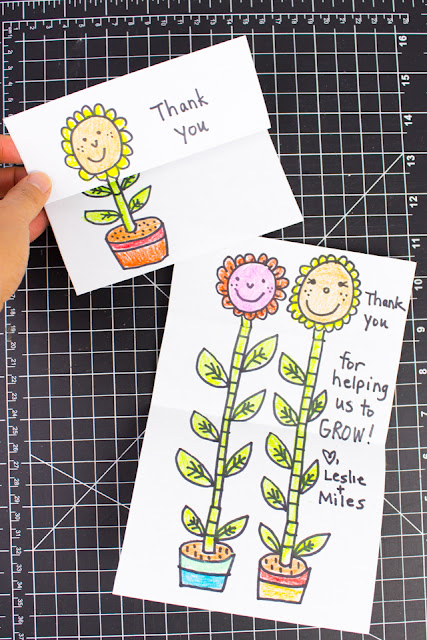 Surprise Growing Card Craft- Perfect for appreciating teachers at the end of the year