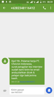 Penipuan Lowongan Kerja Mengatas Namakan PT Chevron Pacific Indonesia