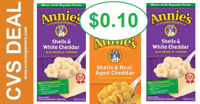 Annie's Mac & Cheese CVS Deal $0.10 8/4-8/10