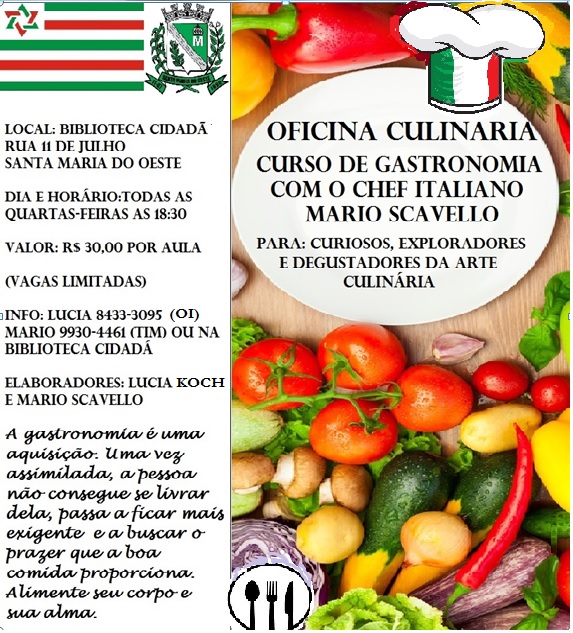 OFICINA DE CULINÁRIA