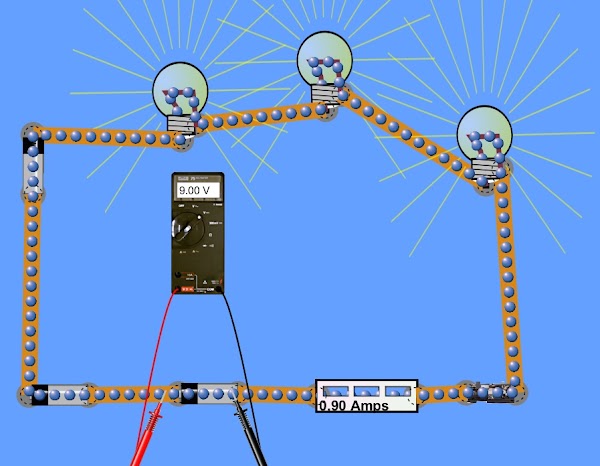 Simulación de circuitos serie, paralelo y mixto phet