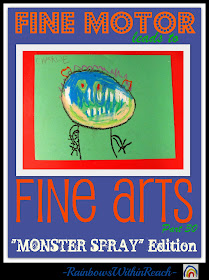 photo of: Fine Motor Leads to Fine Arts Part 30: The Monster Edition (Monster RoundUP via RainbowsWithinReach)