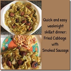 Fried Cabbage and Smoked Sausage