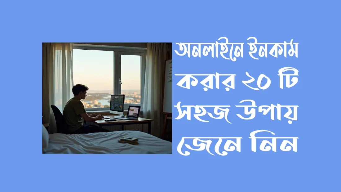 অনলাইনে-ইনকাম-করার-২০-টি-সহজ-উপায়