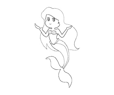 #6 Ariel Coloring Page