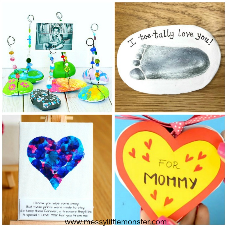 Gifts For Mom From Kids Homemade Gift Ideas That Kids Can Make Messy Little Monster