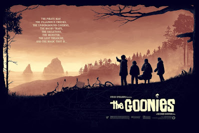 San Diego Comic-Con 2021 Exclusive The Goonies Screen Print by Matt Ferguson x Florey x Vice Press x Bottleneck Gallery