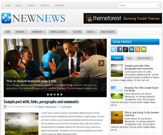 Newnews 2 Column Blogger Template