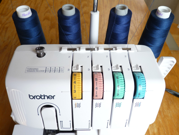 four square walls: a quicker way to change serger thread