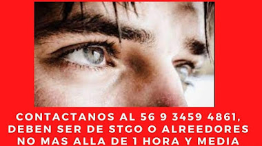 SANTIAGO DE CHILE: Se buscan HOMBRES entre 30 y 35 años con OJOS EXPRESIVOS