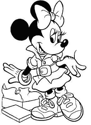 Dibujo de minnie mouse para colorear