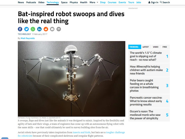 コウモリ型自立飛行ロボット「Bat Bot (B2)」