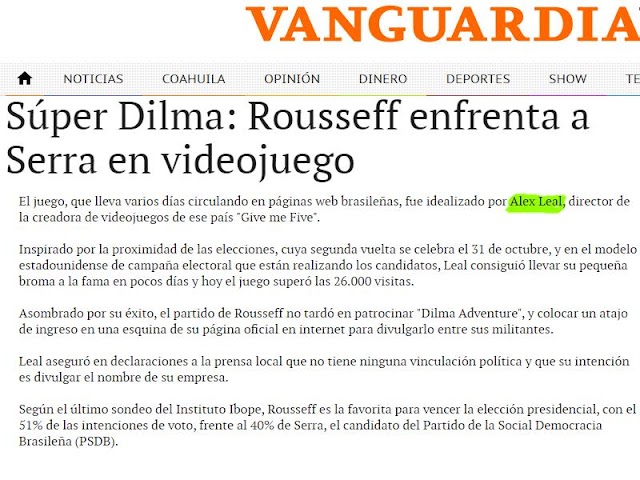 Súper Dilma: Rousseff enfrenta a Serra en videojuego