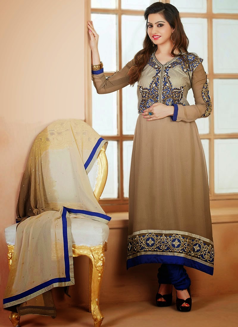 New Arrival Designer Embroidery Long Salwar Kameez 