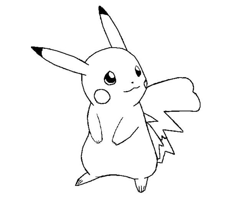 Printable Pikachu 6 Coloring Page