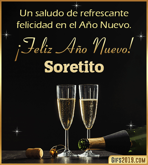 Saludos de año nuevo para soretito Saludos de año nuevo para soretito