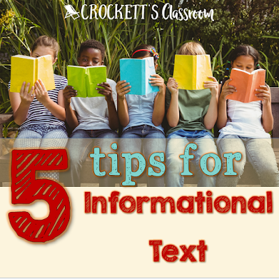 Informational Text, tips for using it in your daily lessons.