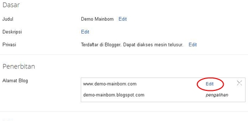 Cara Setting Domain di Intuit untuk Blogger