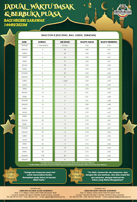 jadual berbuka puasa kuching