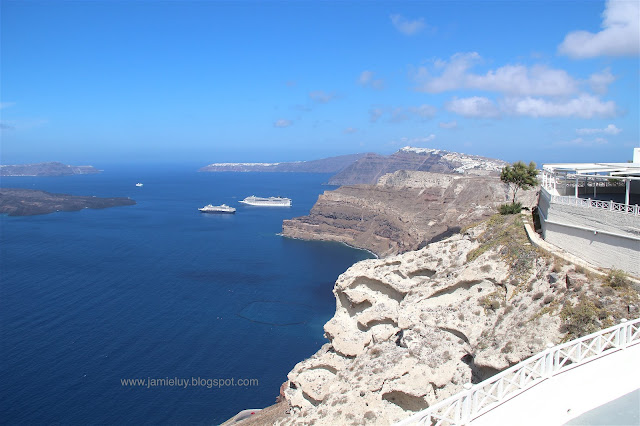 View from Santo Wines Winery, Santorini