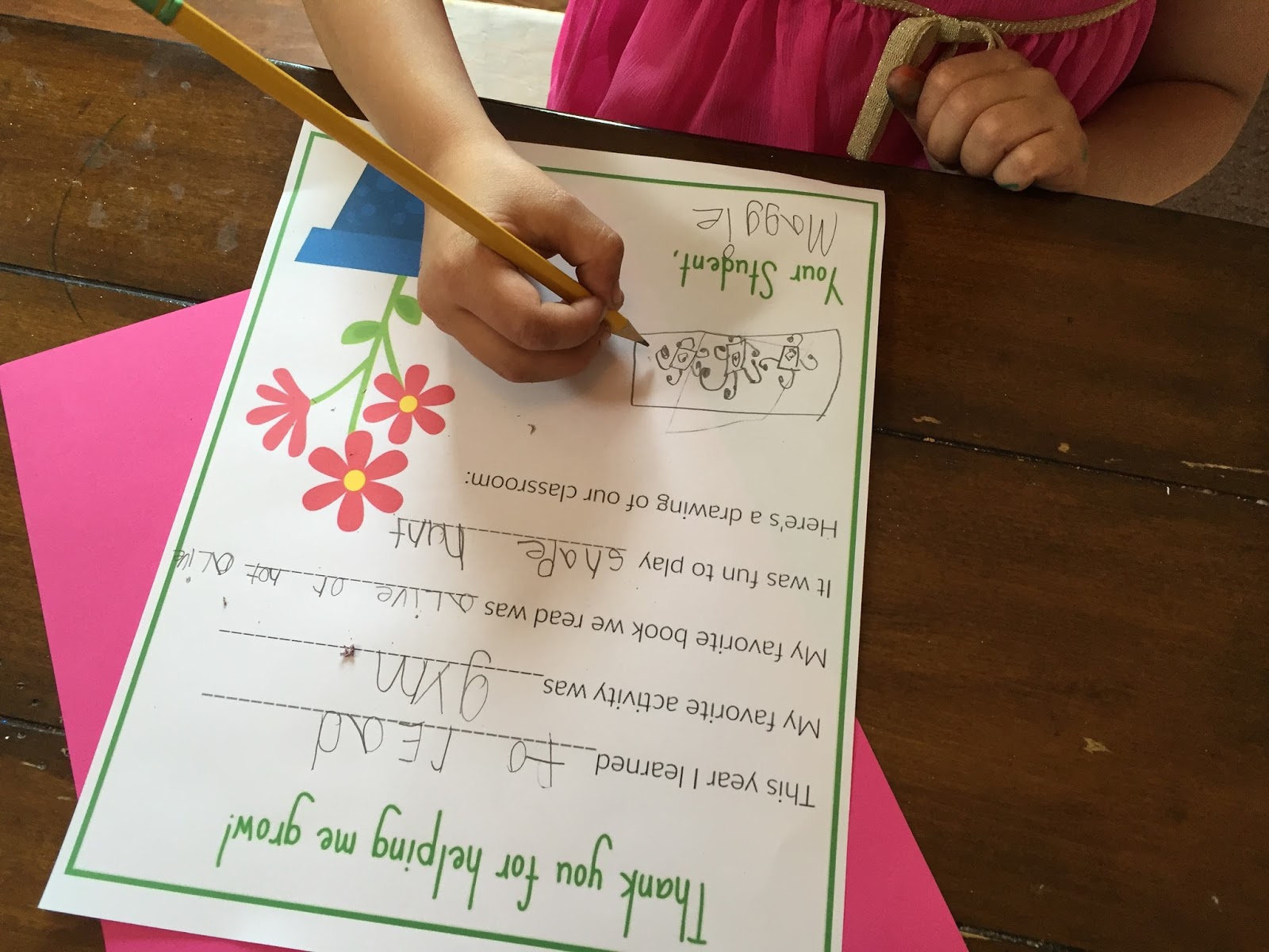 A Thank You Letter For Teachers Free Printable The Chirping Moms
