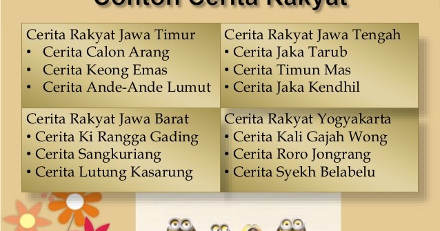 Contoh Dongeng Nyata - Contoh M