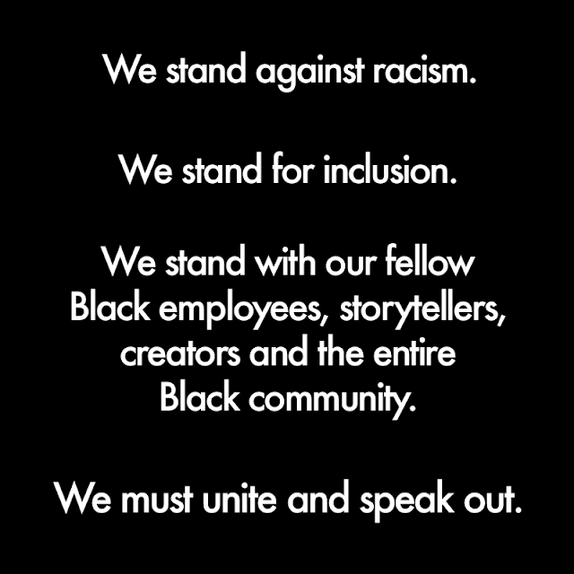 Special Messages from Disney and Pixar, BlackoutTuesday, Black Lives Matter, TheShowMustBePaused