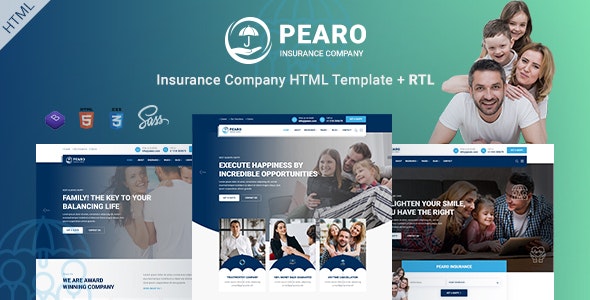 Beautifully Design Insurance Company Responsive Template 