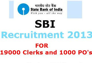 State bank of India recruitment 2013-14