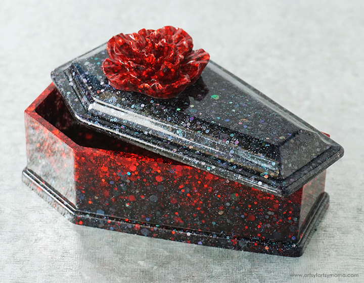 Resin Coffin Trinket Box