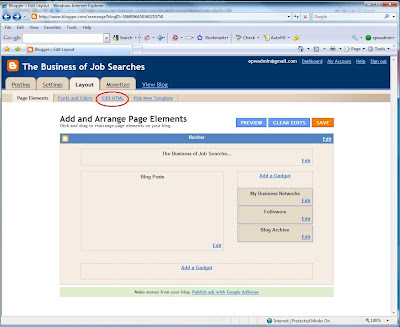 Editing HTML in Blogger.