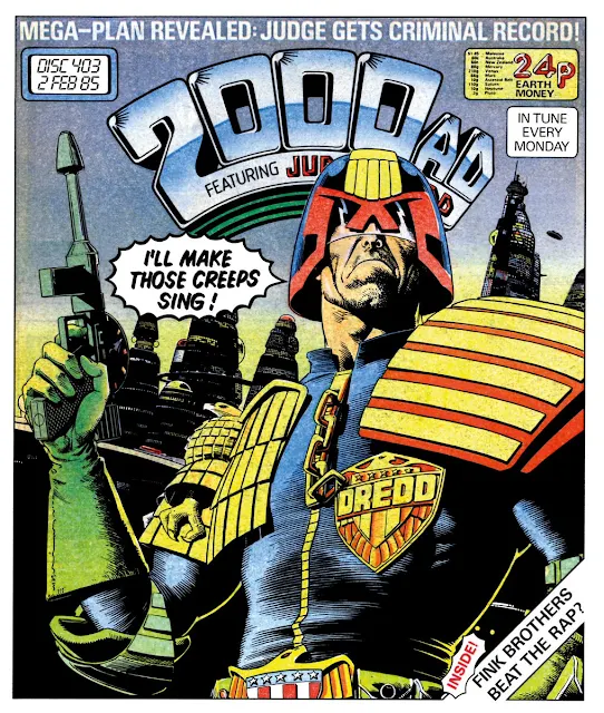 judge dredd comic cover