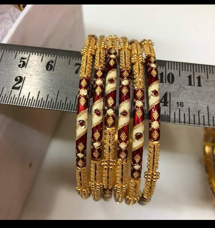 kolkata gold meena bala kada bangle for export 21kt 22kt , gold jewelery manufacturer karigar exporter kolkata india,