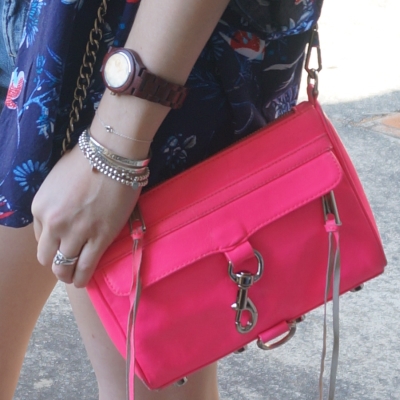 Rebecca Minkoff neon pink mini MAC unclipped | Away From The Blue