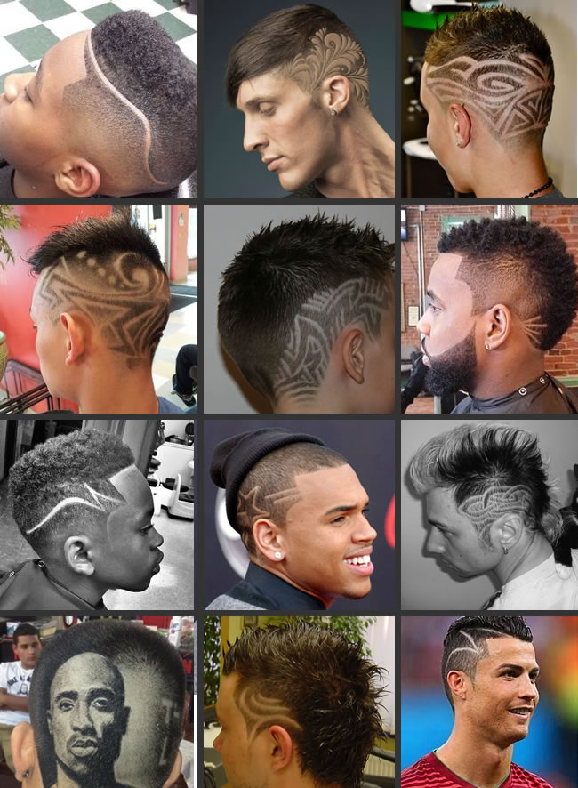 CORTE DE CABELO MASCULINO COM DESENHO JAÉ ARTE 