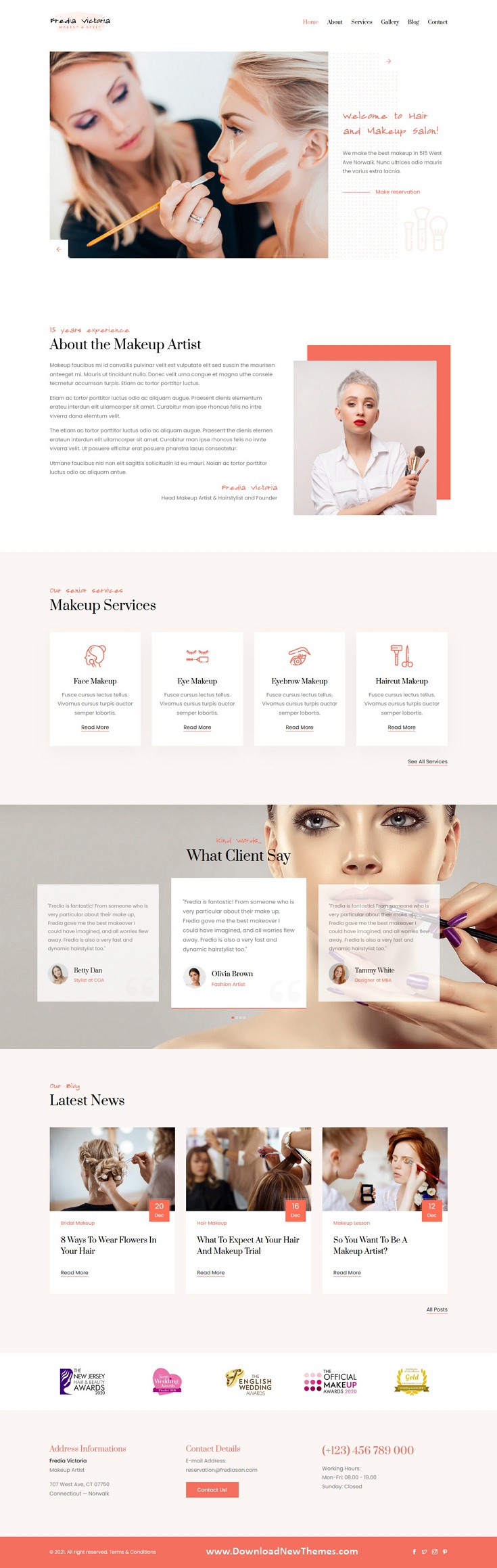 Makeup Artist and Hairstylist Template