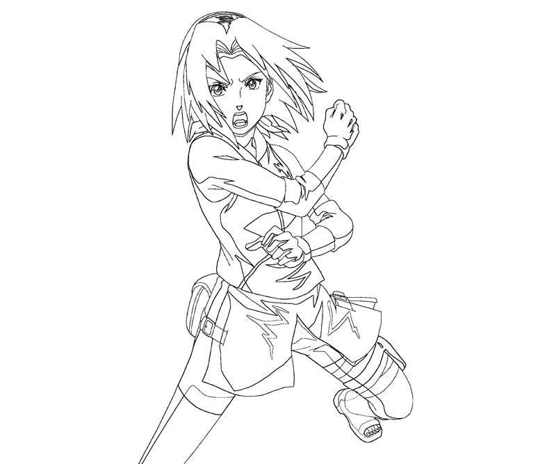 Sakura Haruno Coloring Pages Coloring Pages