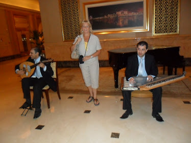 At the Emirates Palace in Abu Dhabi