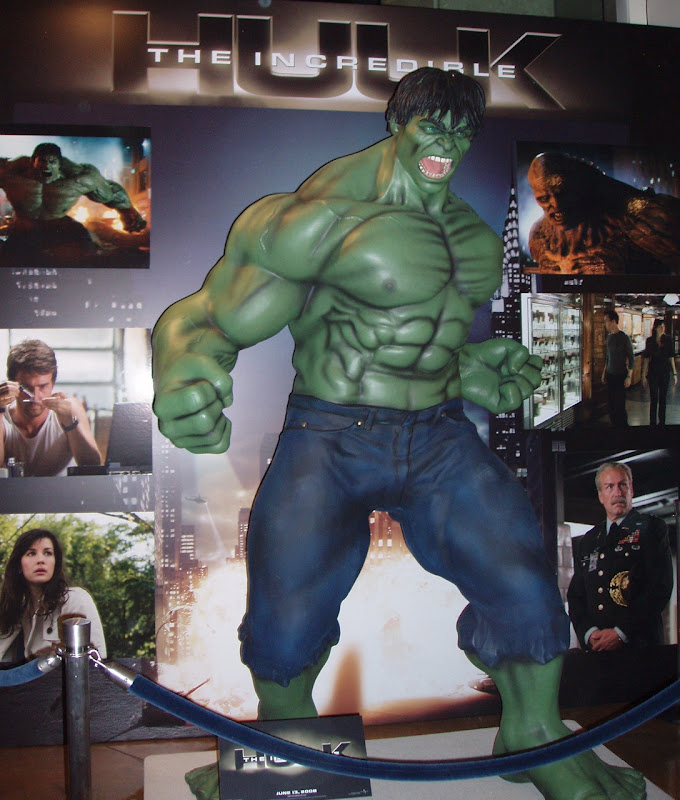 The Incredible Hulk life-like statue at ArcLight Hollywood
