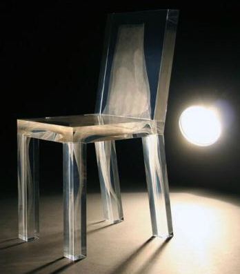 Modern Futuristic Transparent Seat "Ghost Chair"