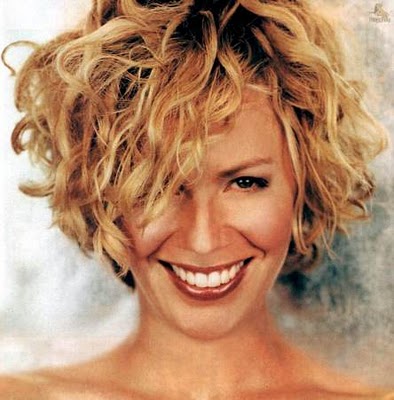 Actres like Elizabeth Shue with short haircuts go for curly hair.