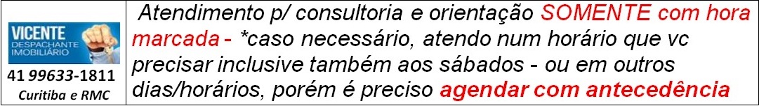 Financiamento de Imóveis – Curitiba/PR VICENTE DESPACHANTE 